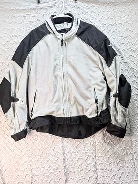 Tour Master Flex Series 2 Mens XL 46 Mesh Motorcycle Riding Jacket Armor